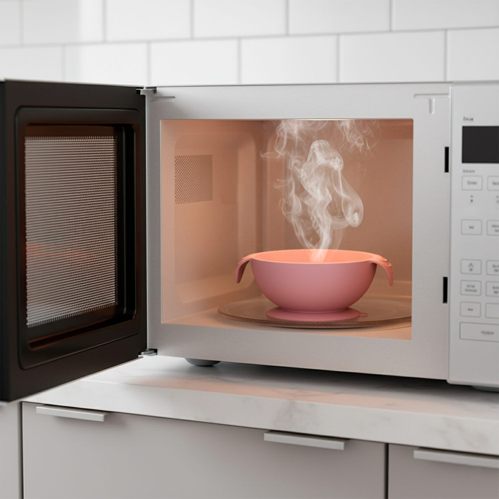 Kuhu Tigela Silicone Com Ventosa Criança Antiderrapante