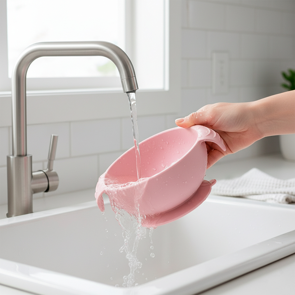 Kuhu Tigela Silicone Com Ventosa Criança Antiderrapante