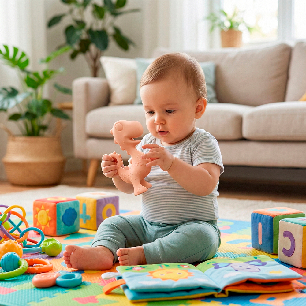 Life Luva Mordedor Silicone Grau Alimentício Bebê Alívio