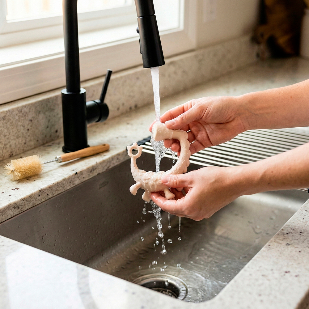 Luva Mordedor Life Silicone Alimentício Para Dentição Bebê