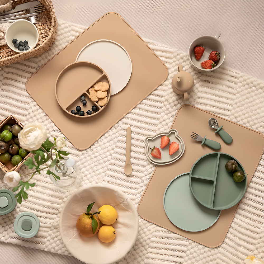 Life Jogo Americano Silicone Bebê Infantil Antiderrapante