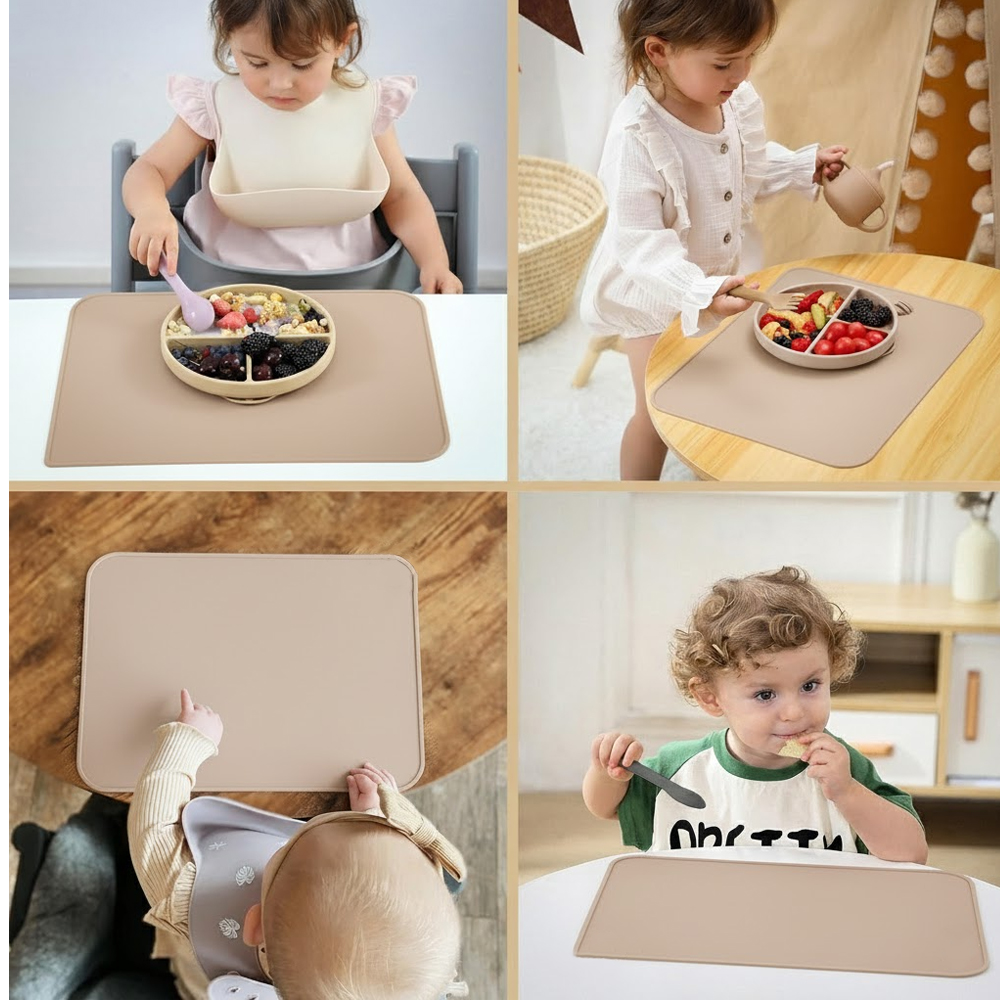 Life Jogo Americano Silicone Bebê Infantil Antiderrapante