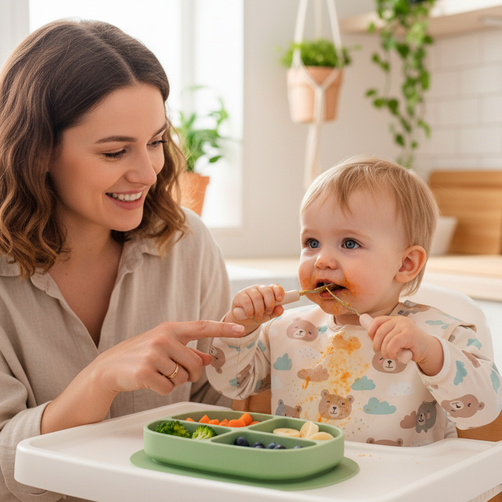 Colheres Silicone Life para Alimentação Criança MMS3800