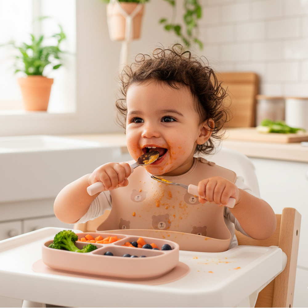 Colheres Silicone Life para Alimentação Criança MMS3800