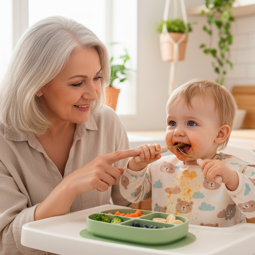 Colheres Silicone Life para Alimentação Criança MMS3800