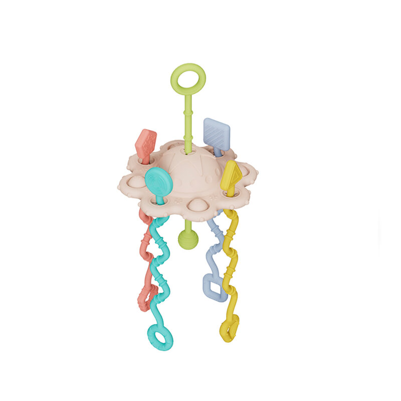 Chocalho Mordedor Life Criança Textura Macia Alívio Gengiva