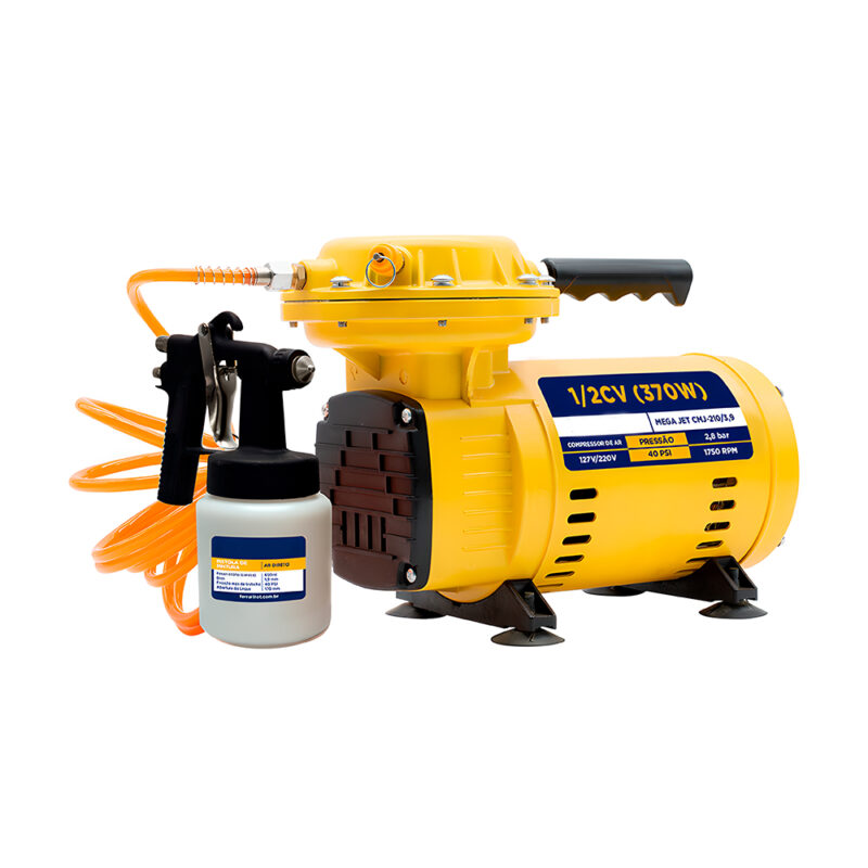Mini Compressor de Ar Life Portátil Bivolt pra Inflar Pintar