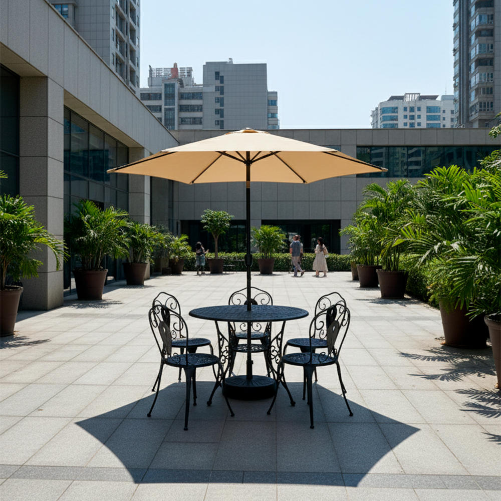 Guarda-Sol Ombrelone Ruixin 2.7M Manivela Jardim Varanda