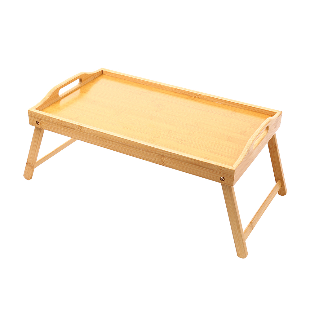 Bandeja Dobrável De Bambu Young Shiny Para Servir Café