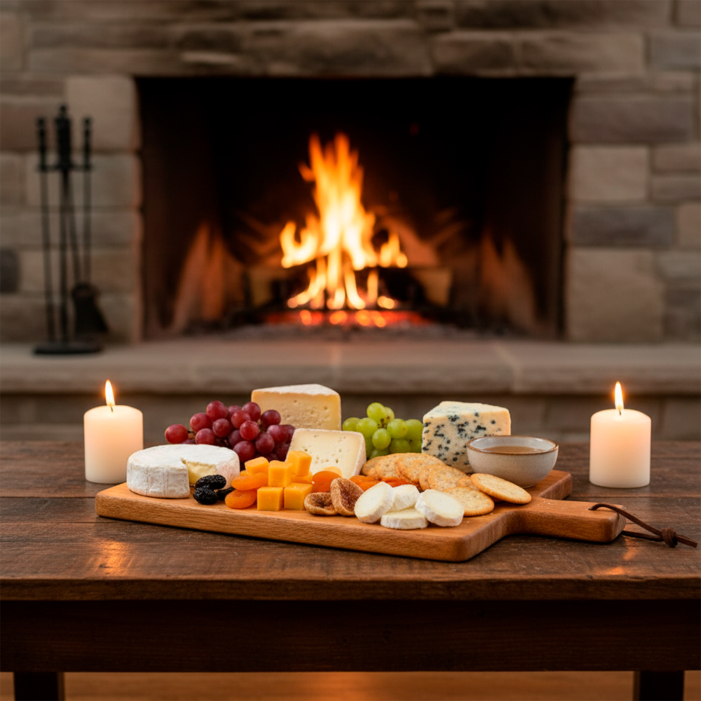 Tábua De Queijos Young Shiny Para Servir E Corte Premium