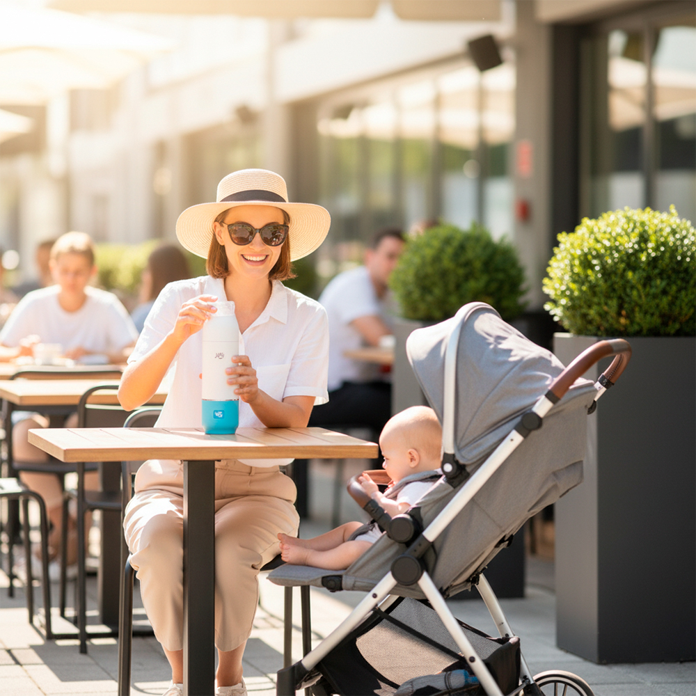 Jiffi Aquecedor De Mamadeira Portátil Bebê Viagem Rápido
