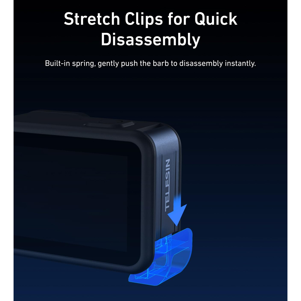 Tampa Lateral Bateria Telesin P/GoPro Hero 9 10 11 12 13