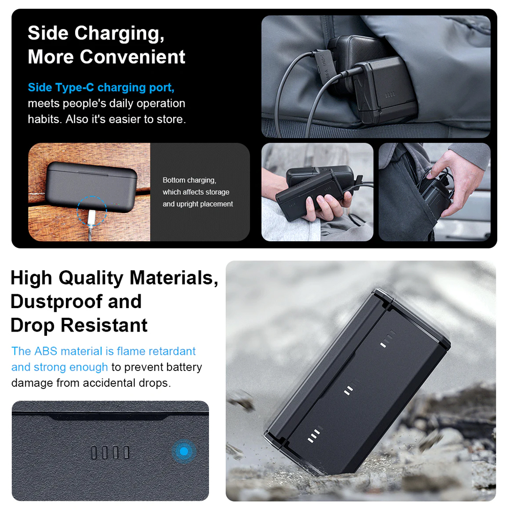 Telesin Carregador 3 Baterias GoPro Hero 9 10 11 12