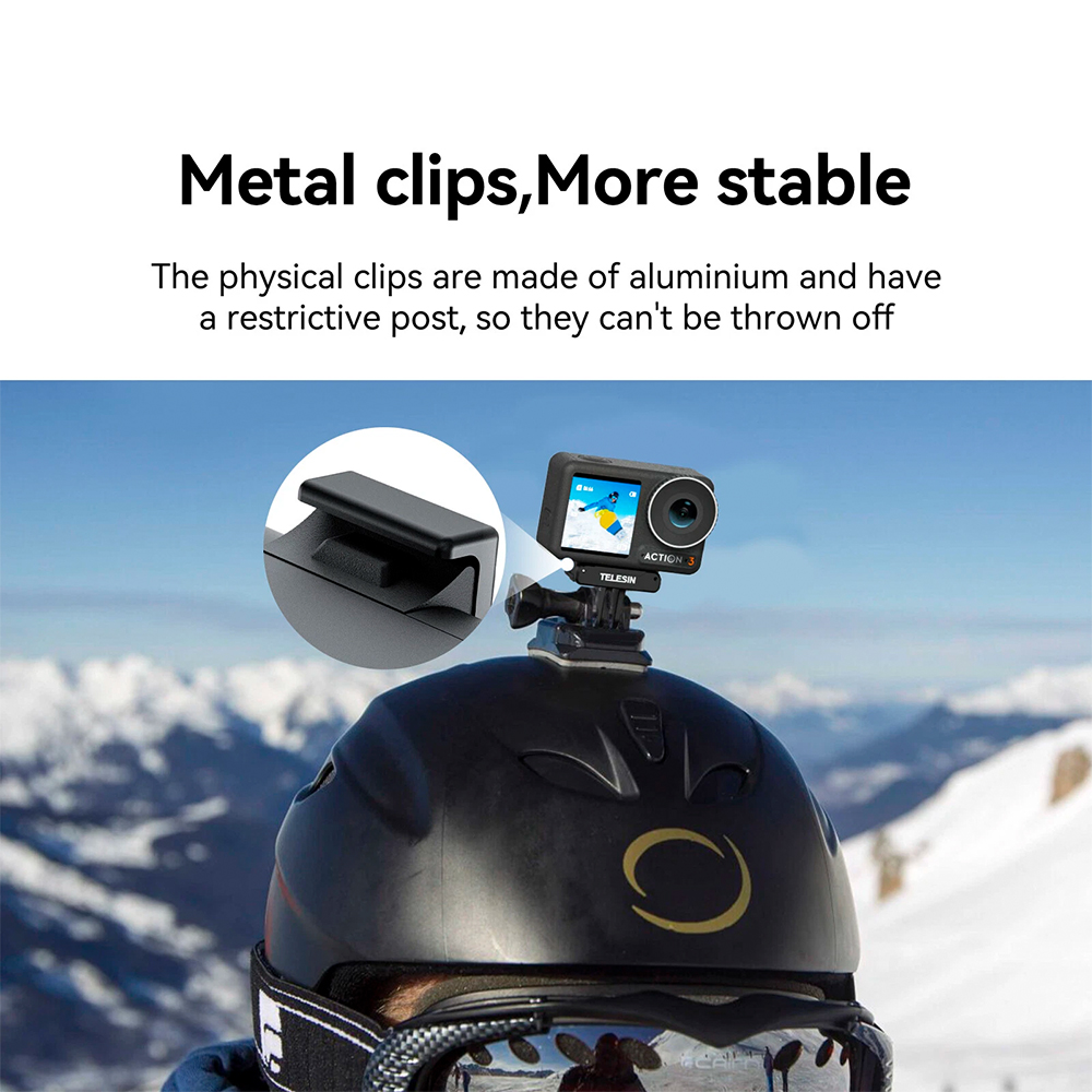 Telesin Suporte Magnétic Dupla Garra DJI Osmo Action 3 4