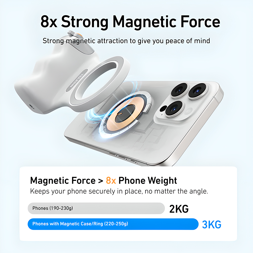 Telesin Fun Shot Grip Câmera Celular Disparador Magnétic