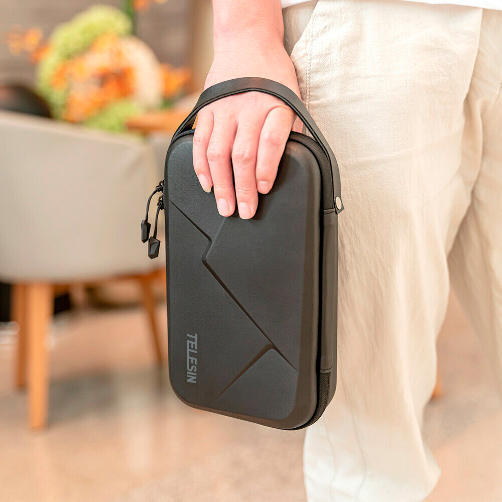 Telesin Case Rígido Impermeável GoPro Insta360 DJI Ação