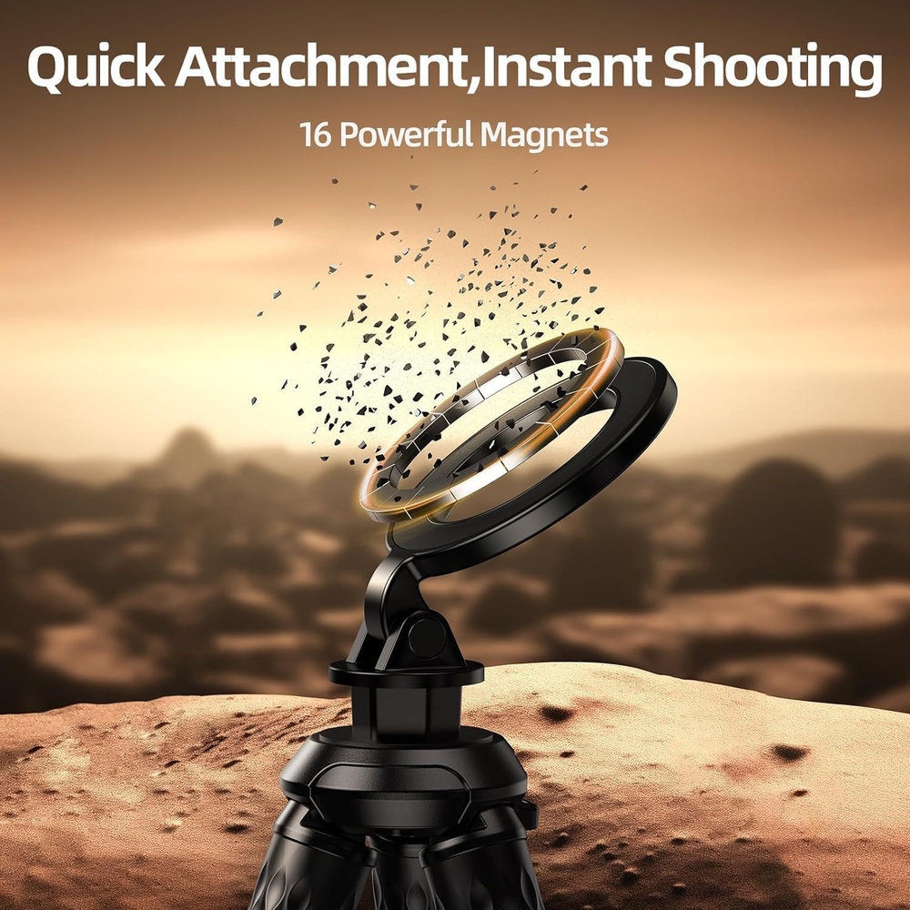 Telesin Tripé Magnético Flexível Celular Magsafe Vídeo