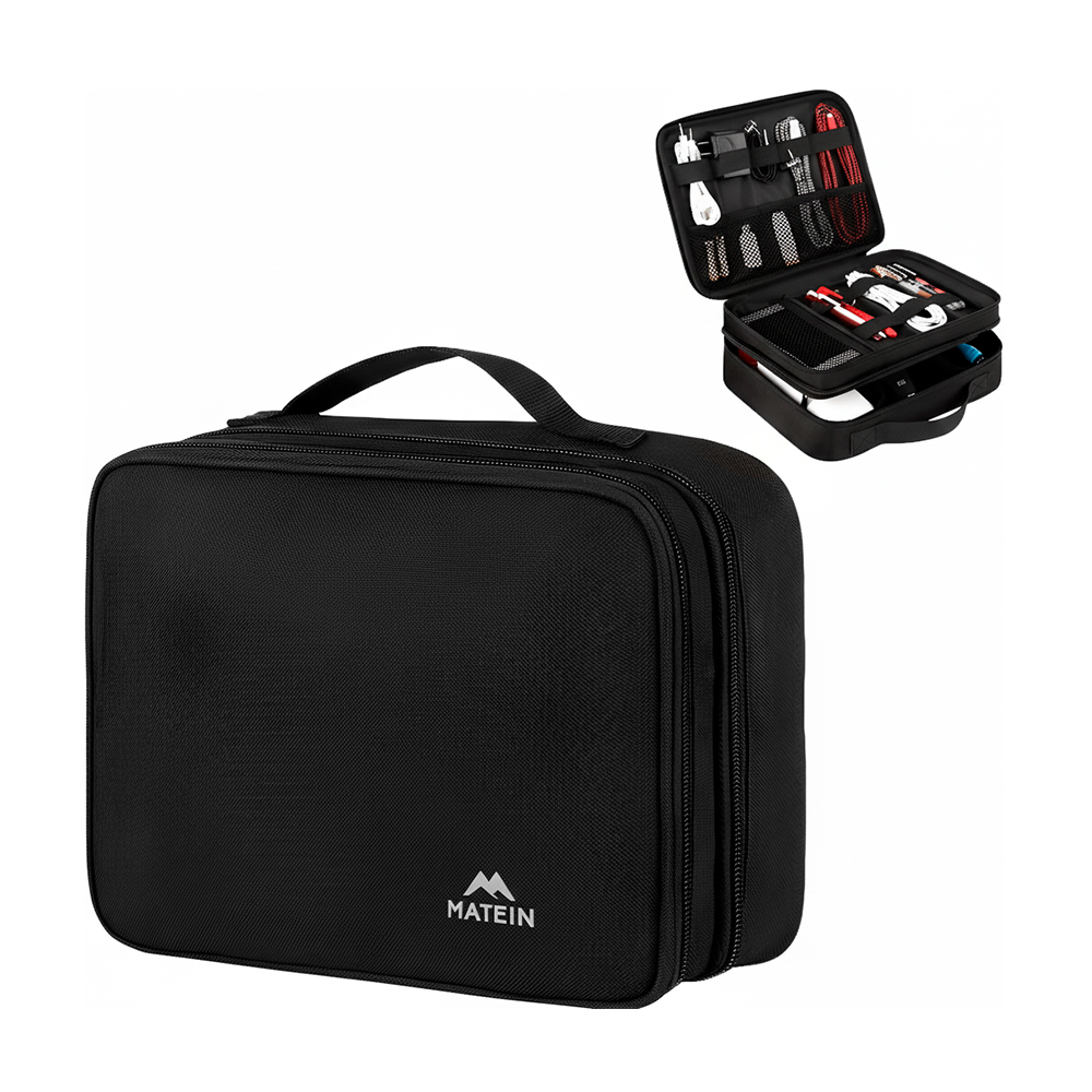 Organizador Cabos Matein Bolsa Viagem Média Preto