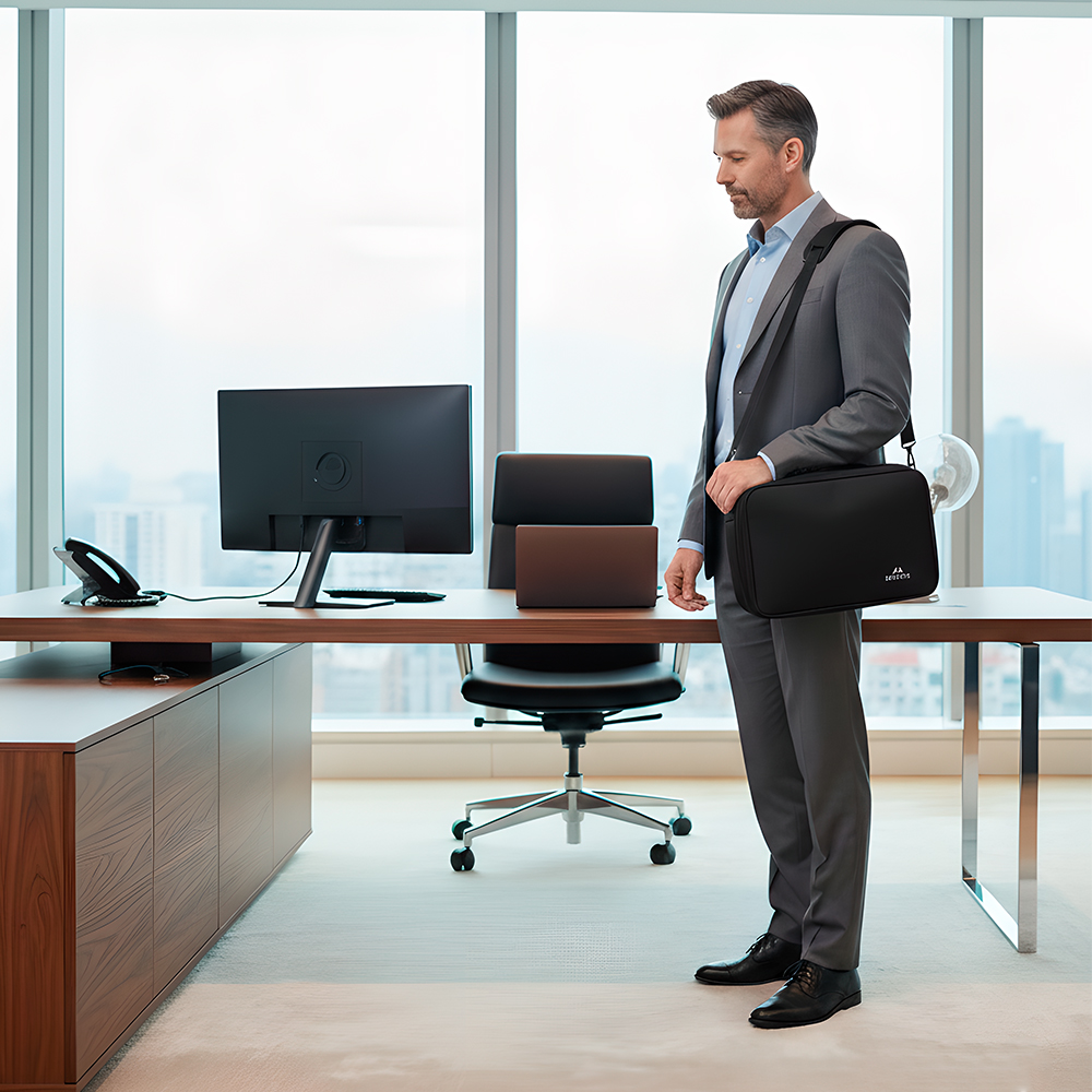 Organizador Cabos Matein Bolsa Viagem Média Preto