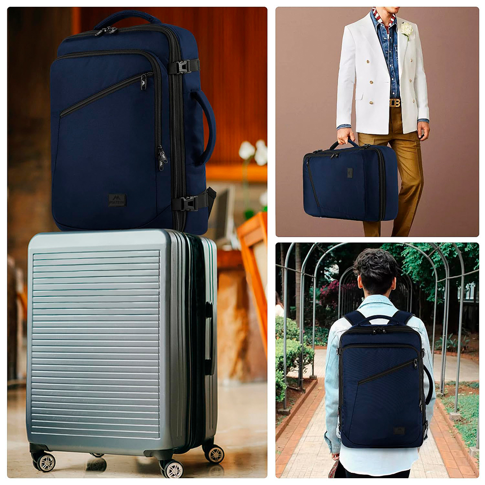 Mochila De Bordo Grande p/Viagem Matein Resistente Azul