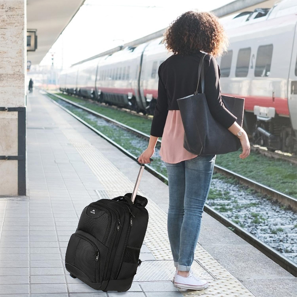 Mochila MATEIN com Rodinhas 17 Pol p/Laptop Viagem 46L