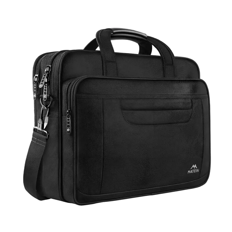 Bolsa Mão MATEIN Laptop 17pol Pasta Notebook Ombro Preta