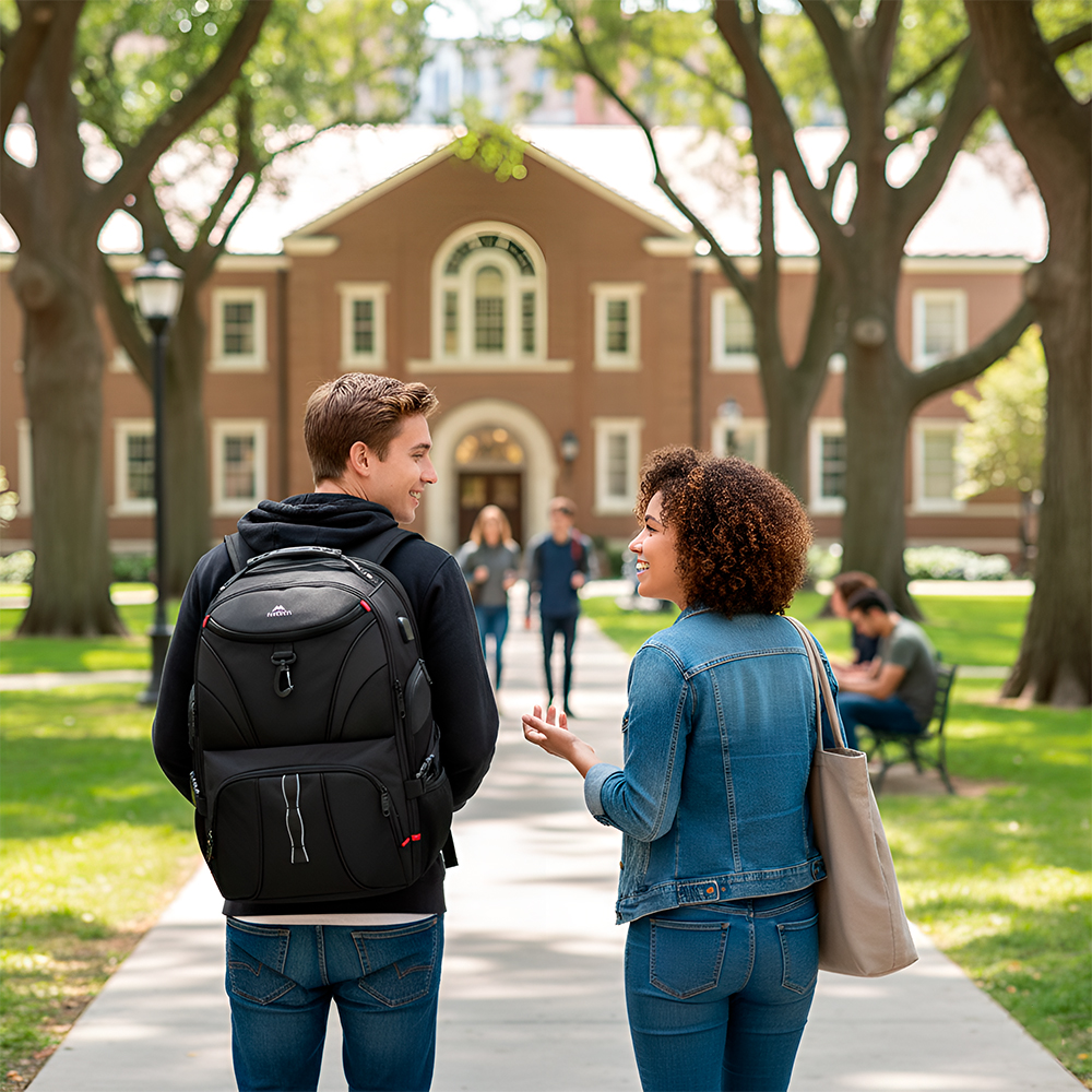 Mochila Escolar Matein Viagem Para Notebook 17 Pol Preta