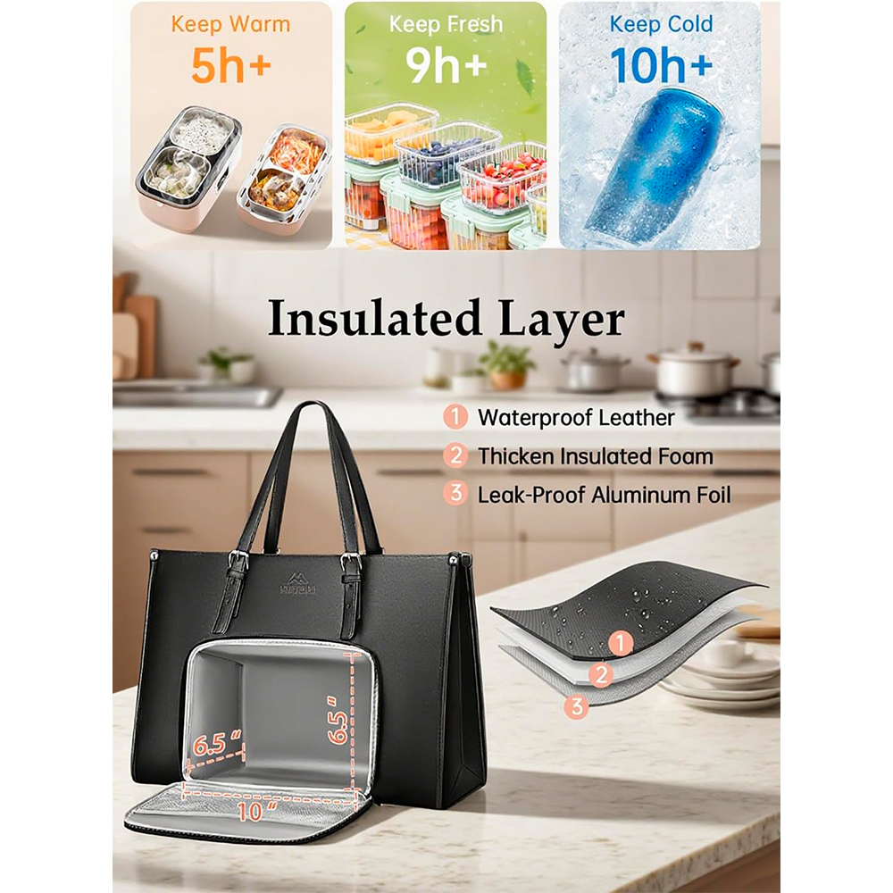 Matein Bolsa Notebook 15.6" Compartimento Térmico Preta