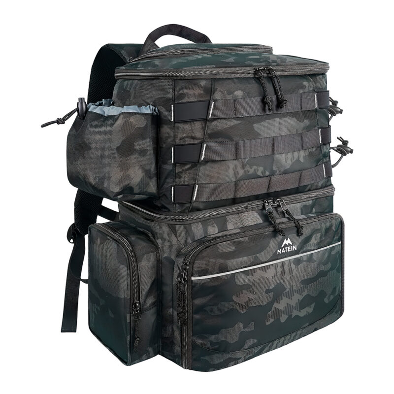 Matein Mochila de Pesca Impermeável Porta Varas Térmica