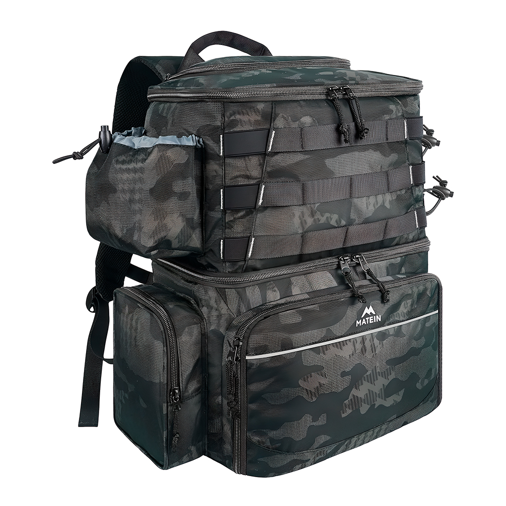 Matein Mochila de Pesca Impermeável Porta Varas Térmica