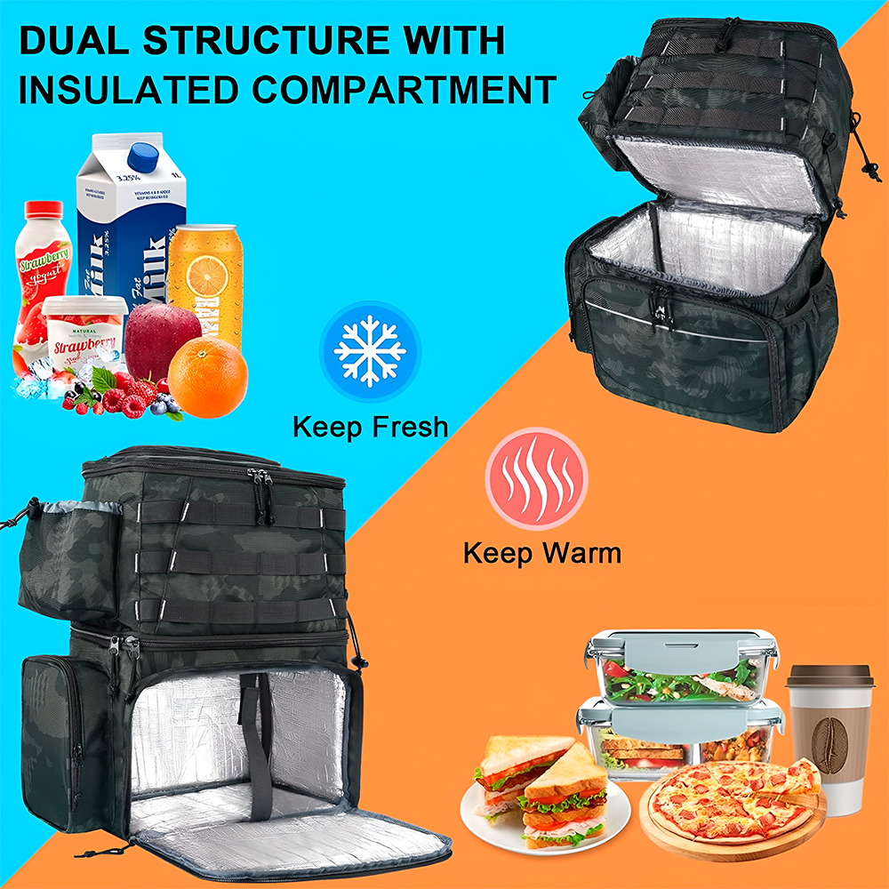 Matein Mochila de Pesca Impermeável Porta Varas Térmica