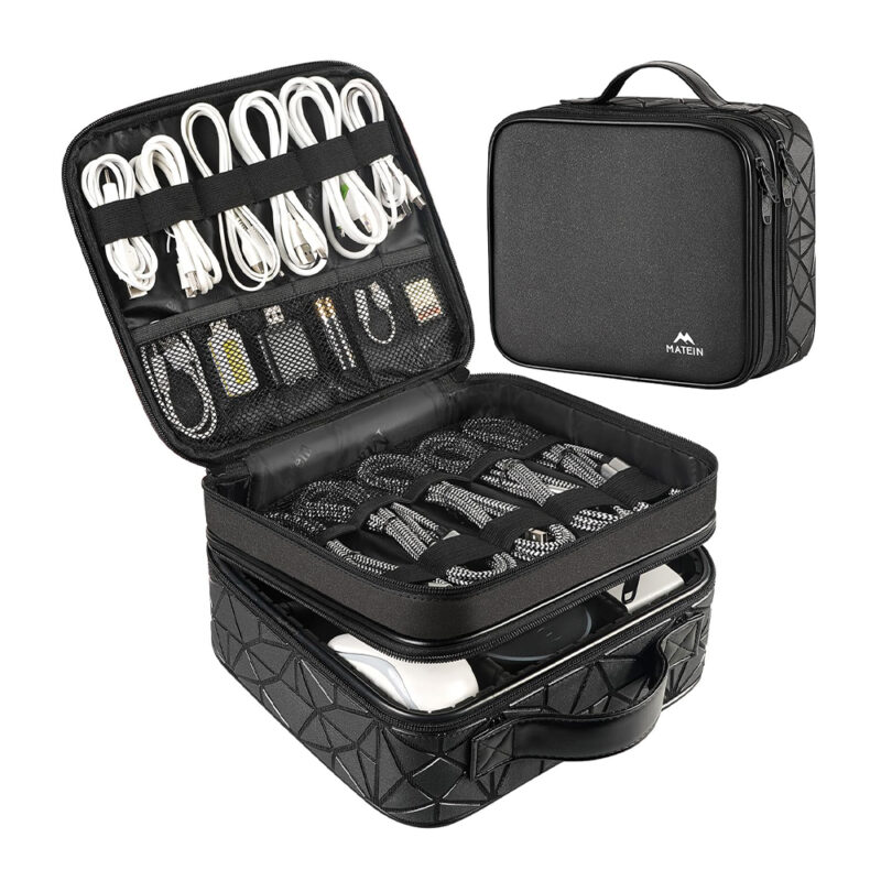 Matein Estojo Organizador Cabos Anti-Choque Divisórias