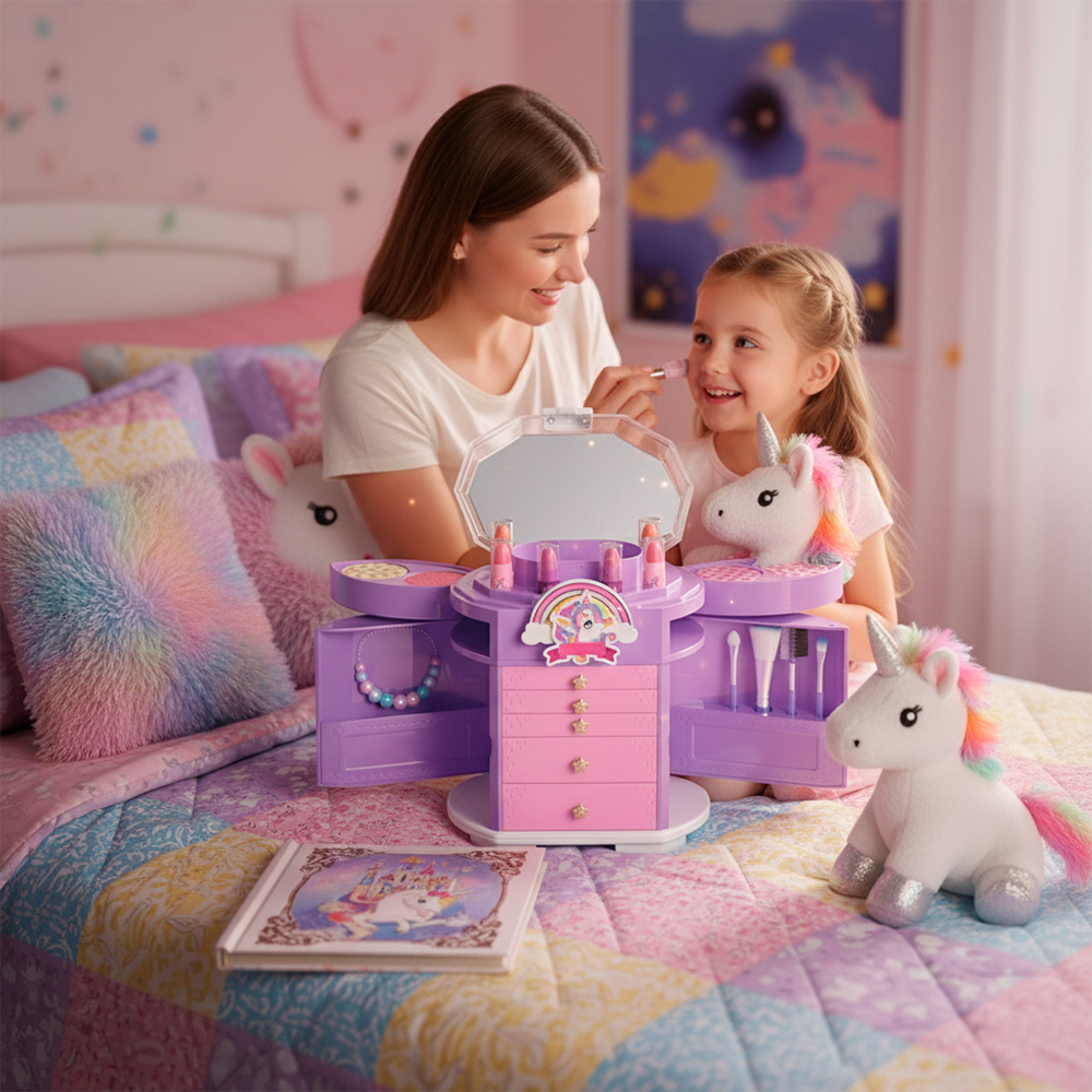 Makeup Chezninio Kit Maquiagem Infantil Lavável Meninas