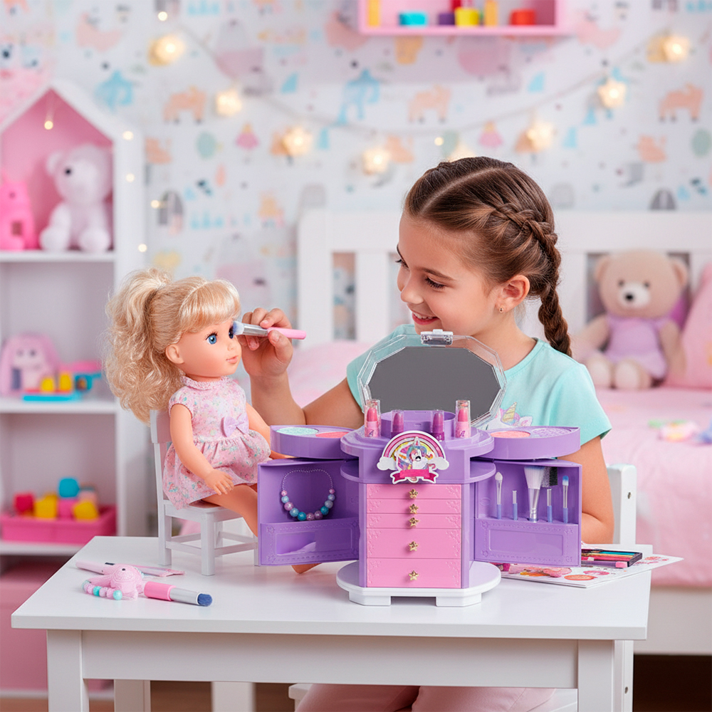 Makeup Chezninio Kit Maquiagem Infantil Lavável Meninas