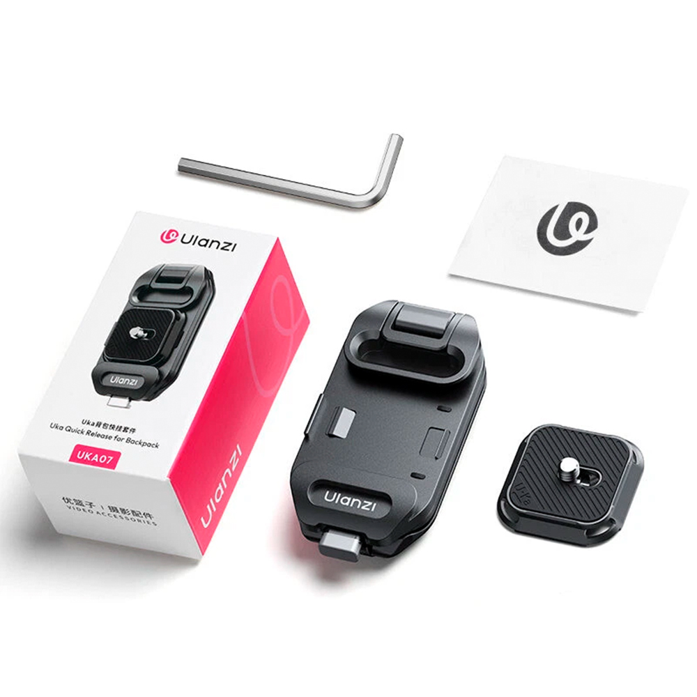 Ulanzi Uka C035 Kit Engate Rápido p/Câmera Alça de Mochila