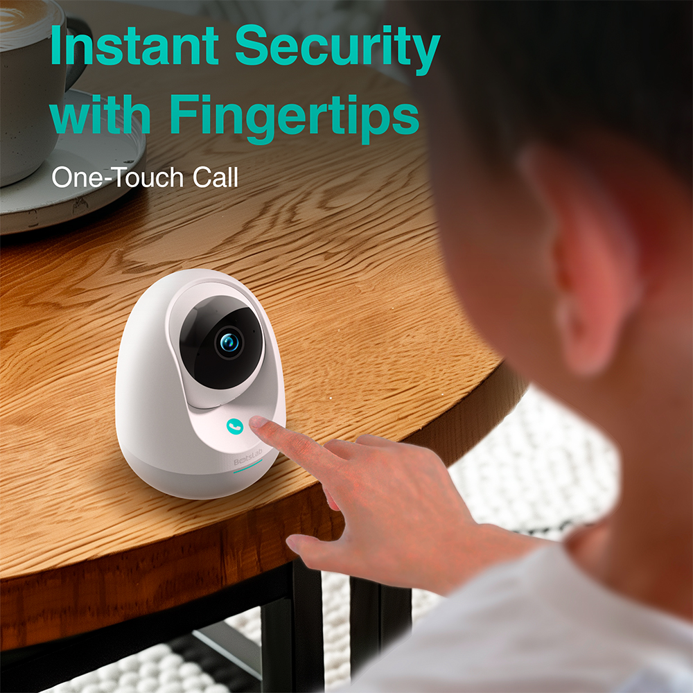 Câmera Segurança Interna Bostbab 2E Pro Full HD 360 Wifi