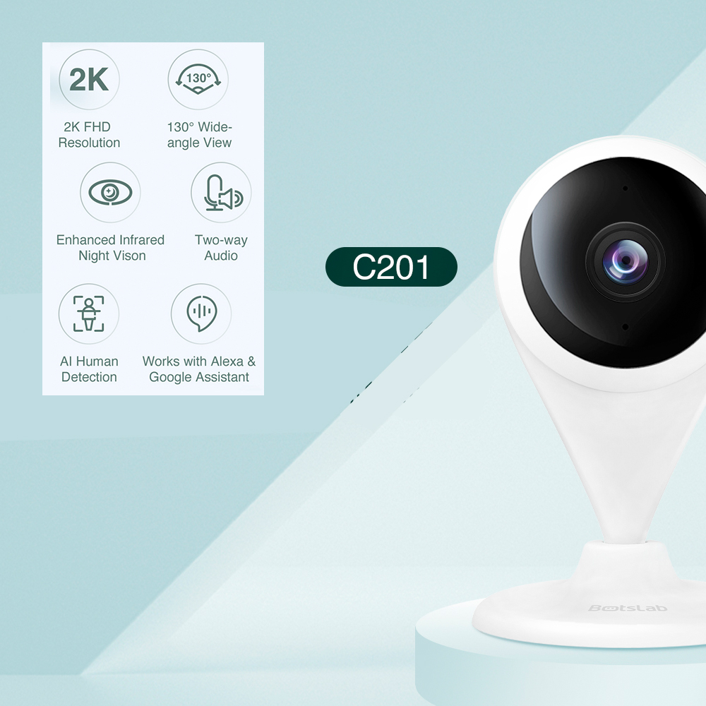 Câmera Interna Botslab C201 Wi-Fi Full HD Visão Noturna