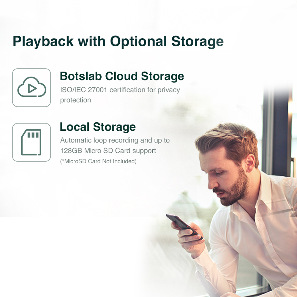 Câmera Interna Botslab C201 Wi-Fi Full HD Visão Noturna