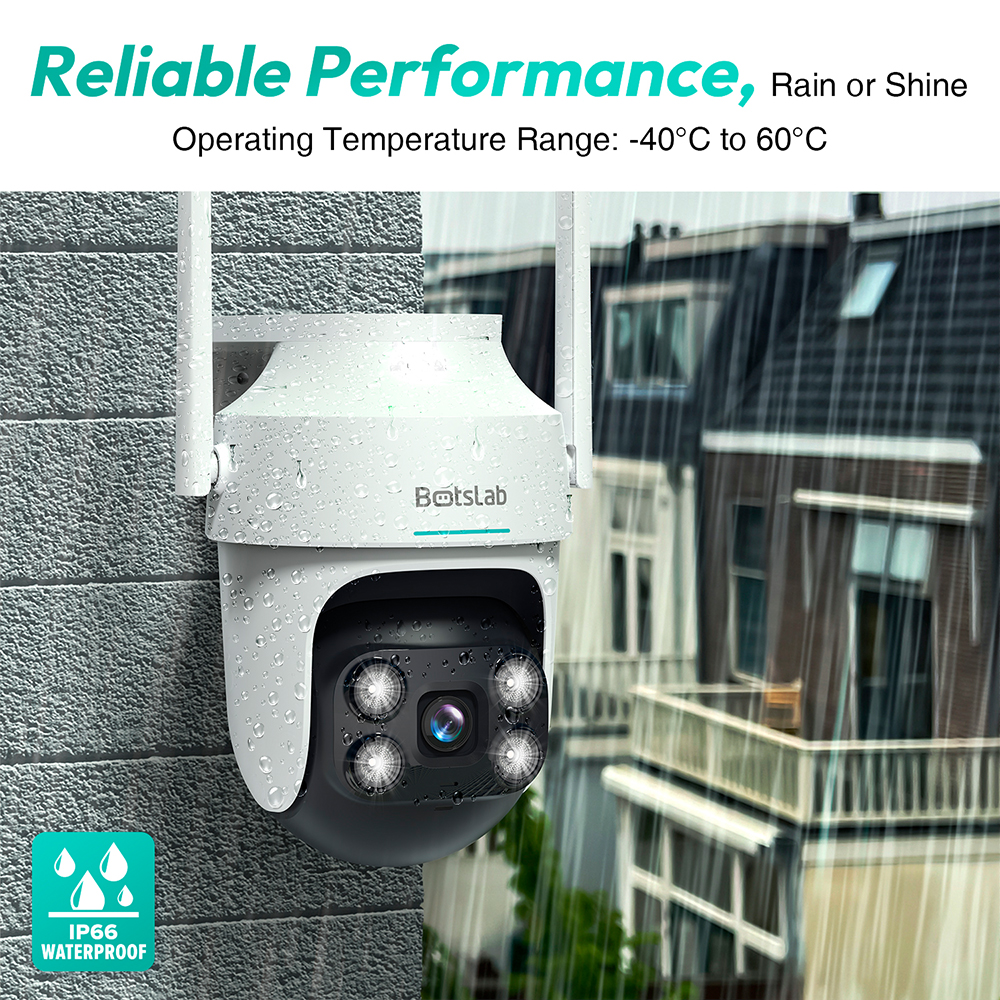 Câmera Botslab W312 Pan/Tilt Wi-Fi Segurança Externa