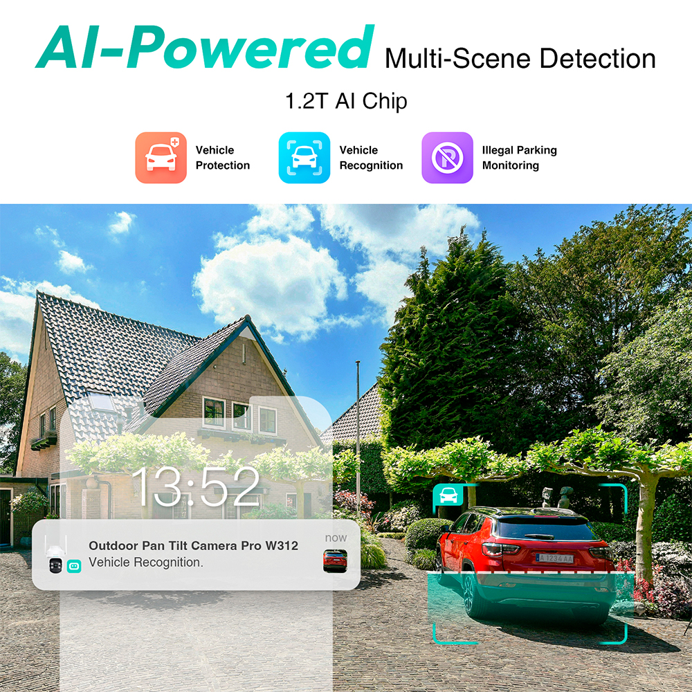 Câmera Botslab W312 Pan/Tilt Wi-Fi Segurança Externa