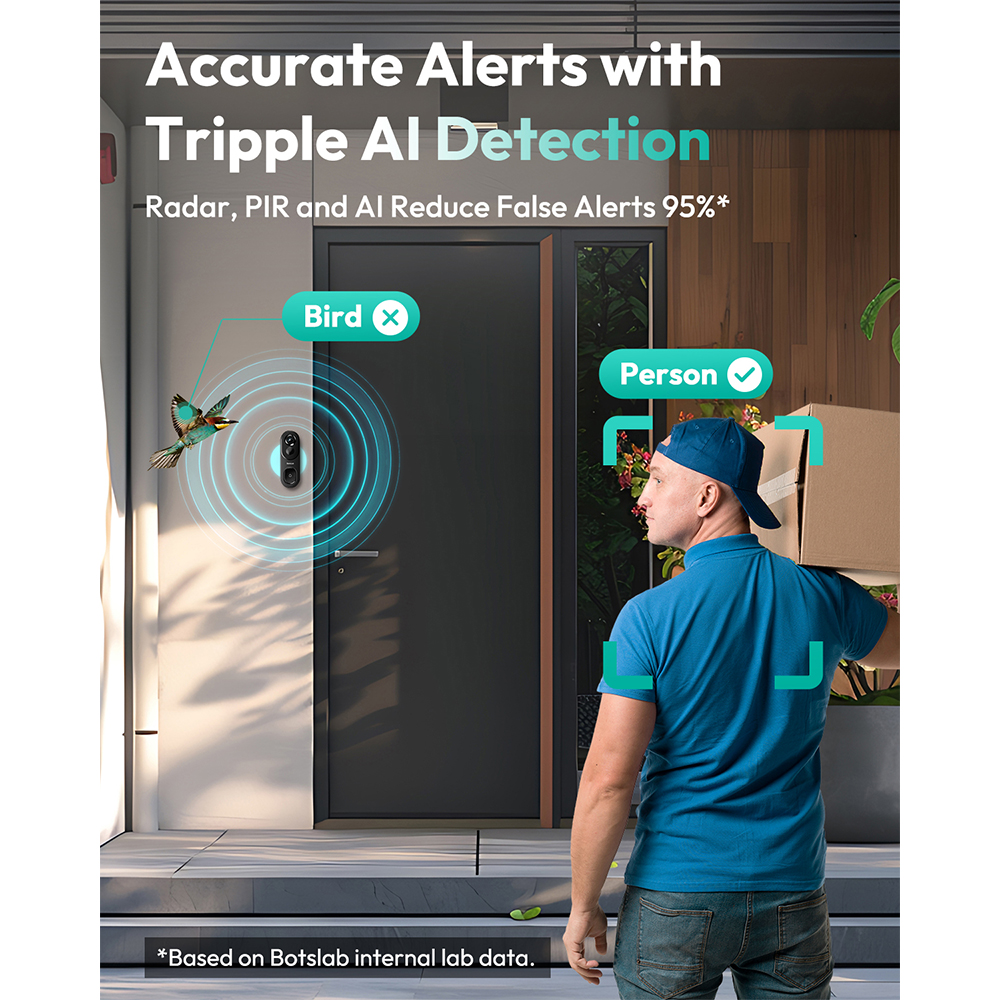 Campainha Vídeo Bostbab R810 Wi-Fi Full HD Visão Noturna