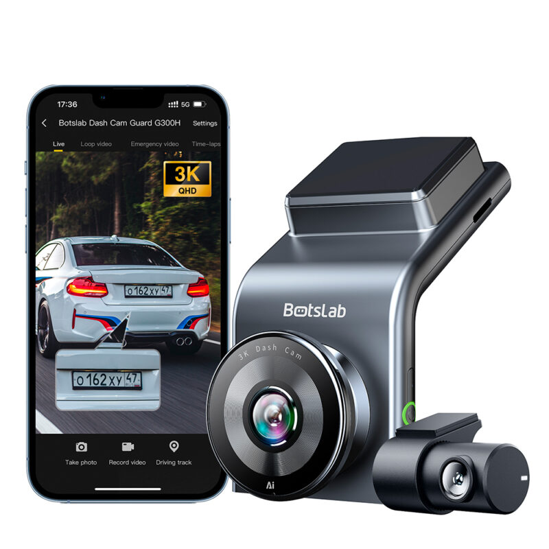 Bostbab Dash Cam G300H Pro Câmera Veicular Dupla Full HD
