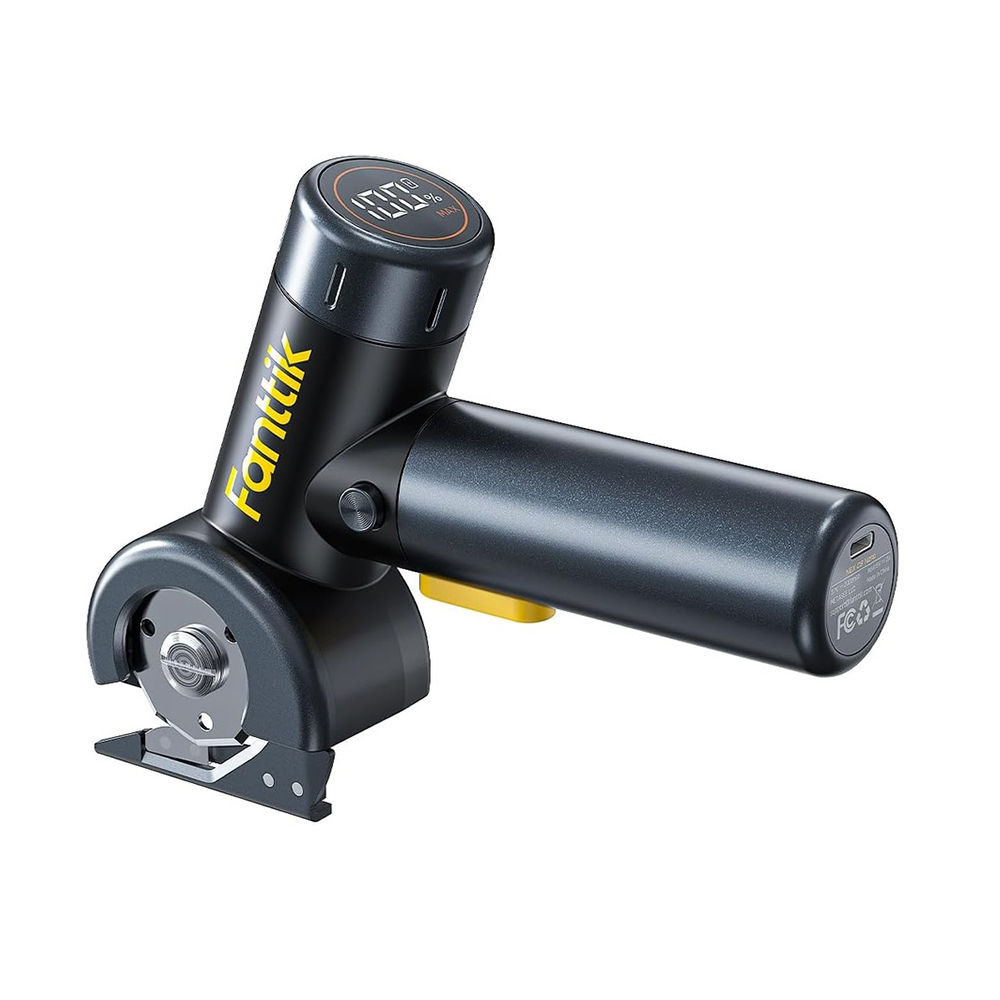 Tesoura Elétrica Corte Fanttik C8 Nano Sem Fio Display LED