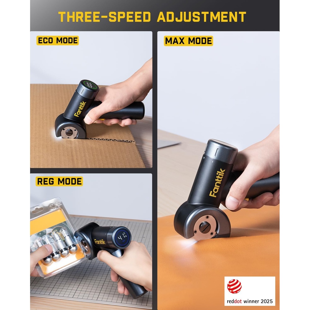 Tesoura Elétrica Corte Fanttik C8 Nano Sem Fio Display LED