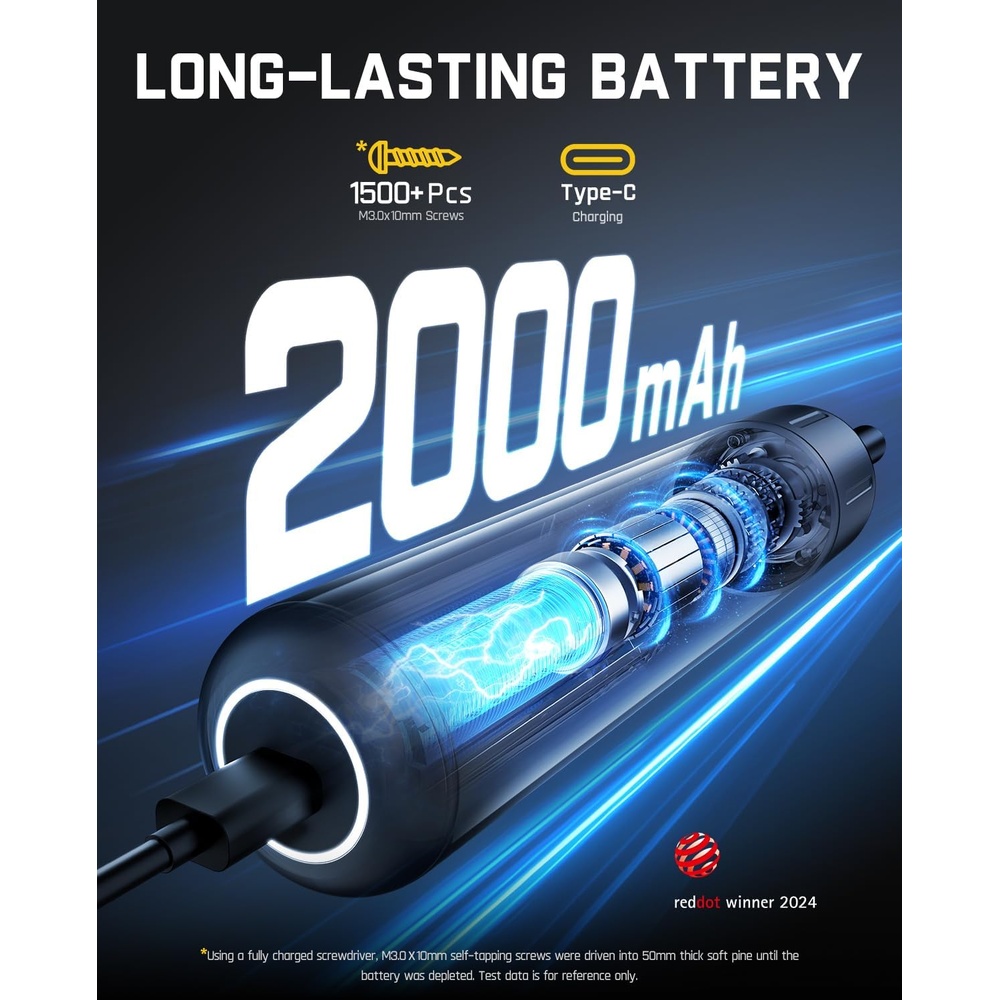 Parafusadeira Elétrica Fanttik S1 Pro 3.7V Precisão Kit Bits