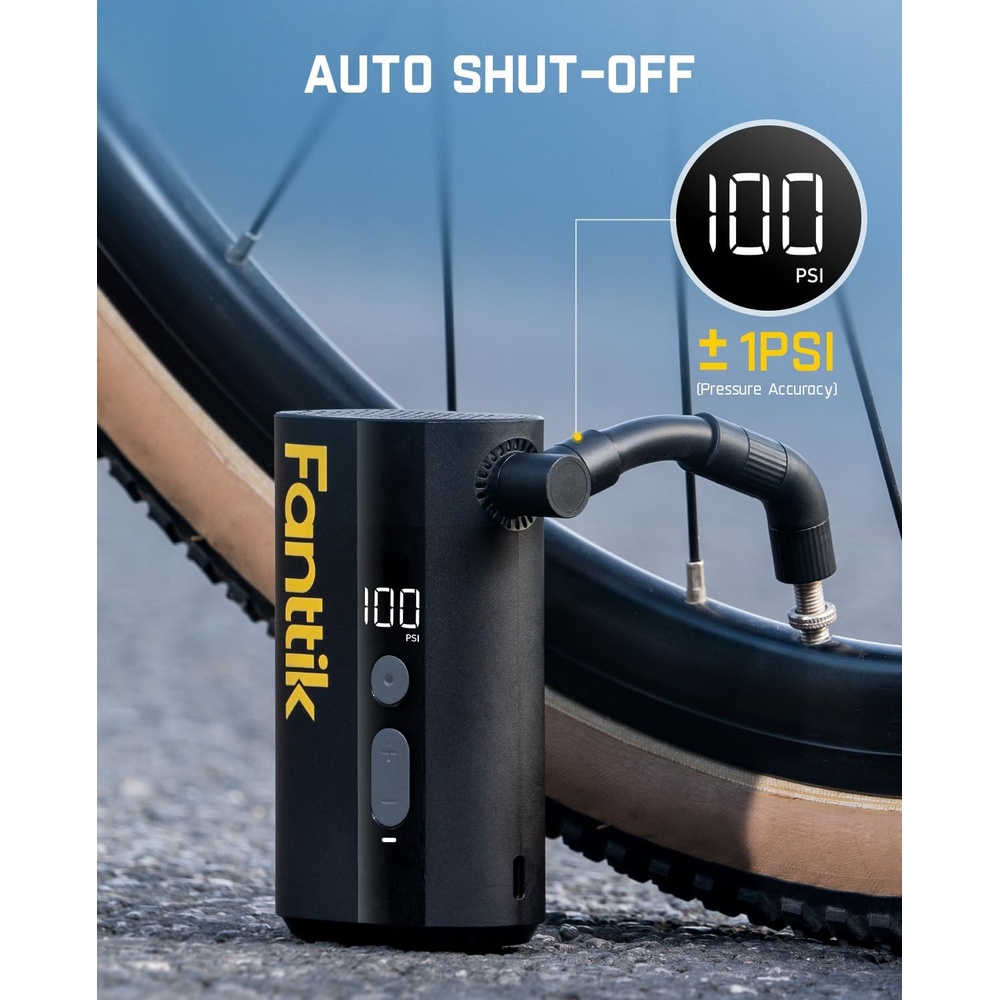 Mini Bomba Pneu Bicicleta Fanttik Elétrica Portátil X9 Ace