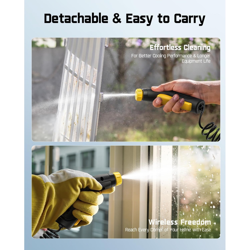 Fanttik Pulverizador Elétrico Portátil Sem Fio 2.1 Galões