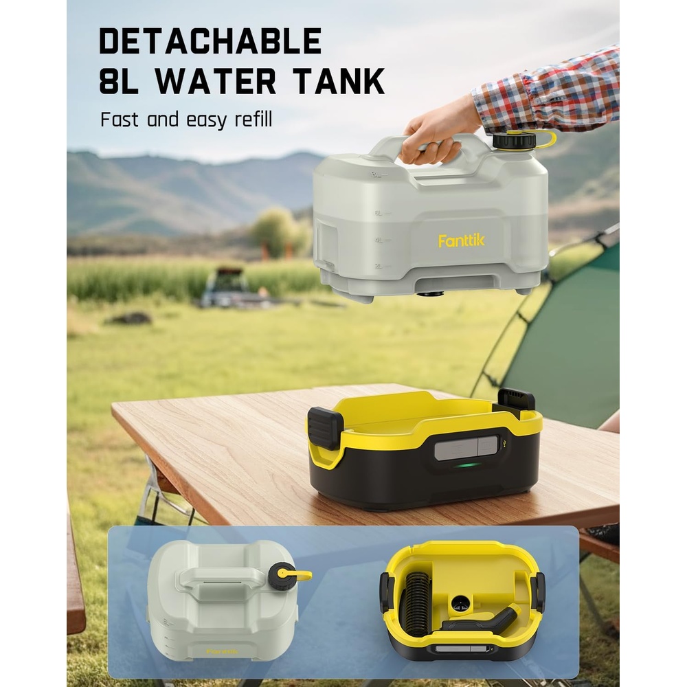 Fanttik Pulverizador Elétrico Portátil Sem Fio 2.1 Galões