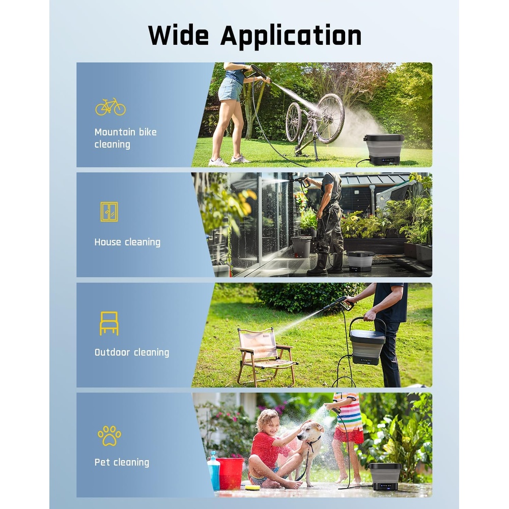 Fanttik Lavadora Pressão S/ Fio NB8 Tanque 12L Compacta