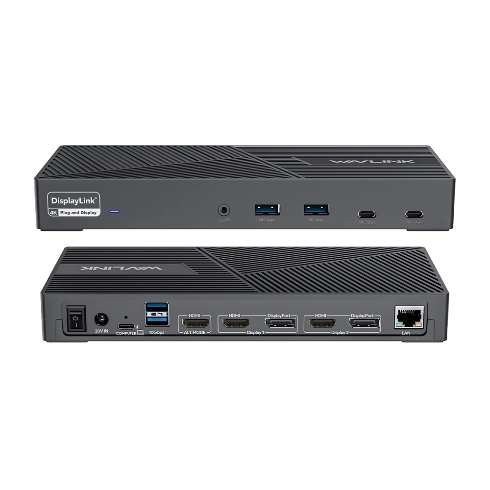 Wavlink Dock Universal USB C Triplo Monitor 4K 60Hz 100W PD